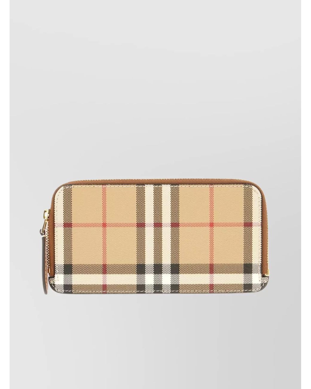 Burberry Natural Checkered Pattern Wallets And Cardholders