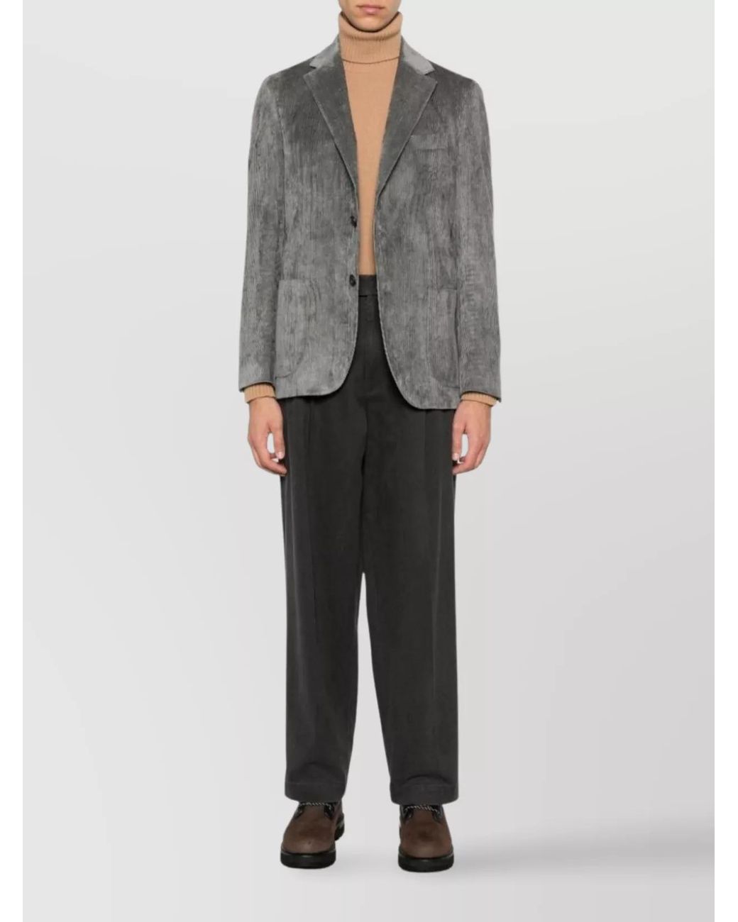Lardini Gray Regular-Fit Suit for men