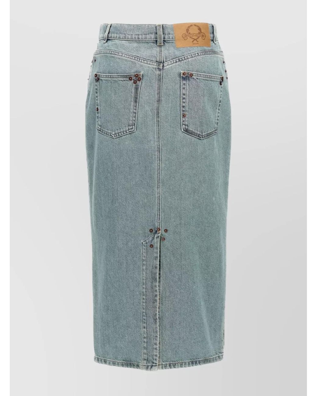 Moschino Blue Denim Mini Skirt