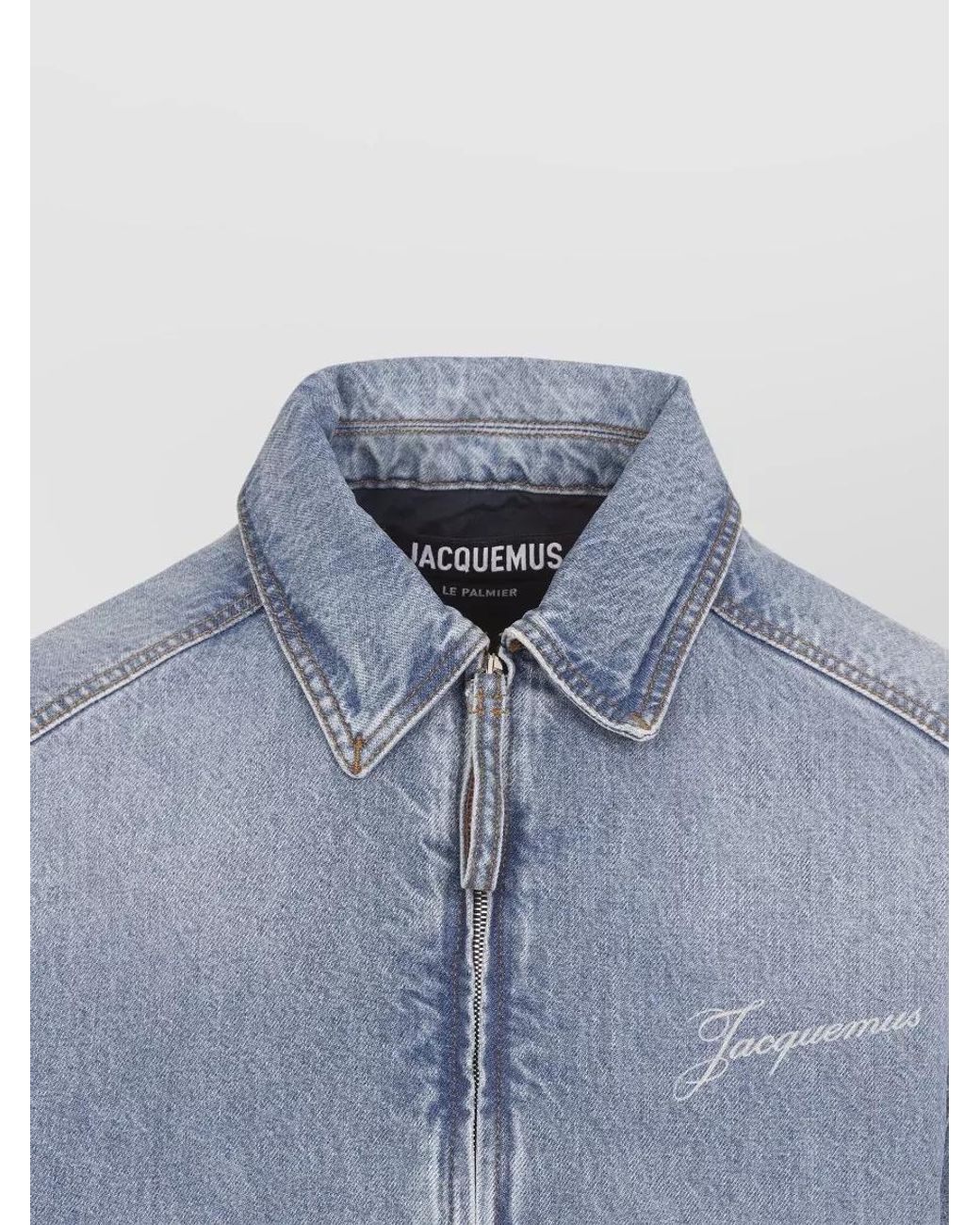Jacquemus Blue Denim Boxy Jacket for men