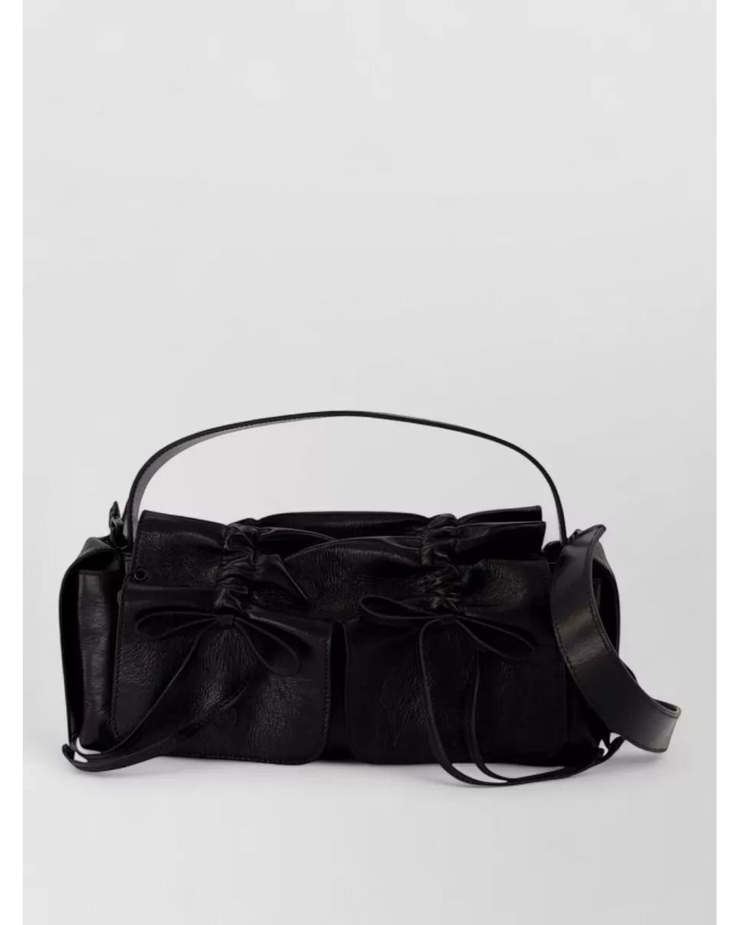 Acne Black Patent Leather Shoulder Bag