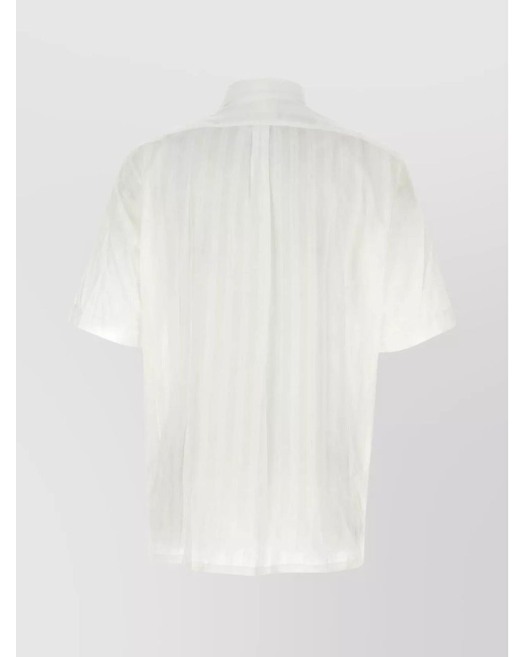 Givenchy White Striped Chiffon Shirt for men