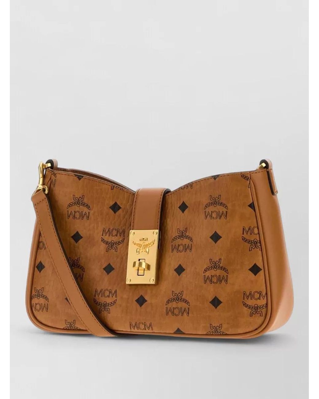 MCM Brown Tracey Clutch Bag