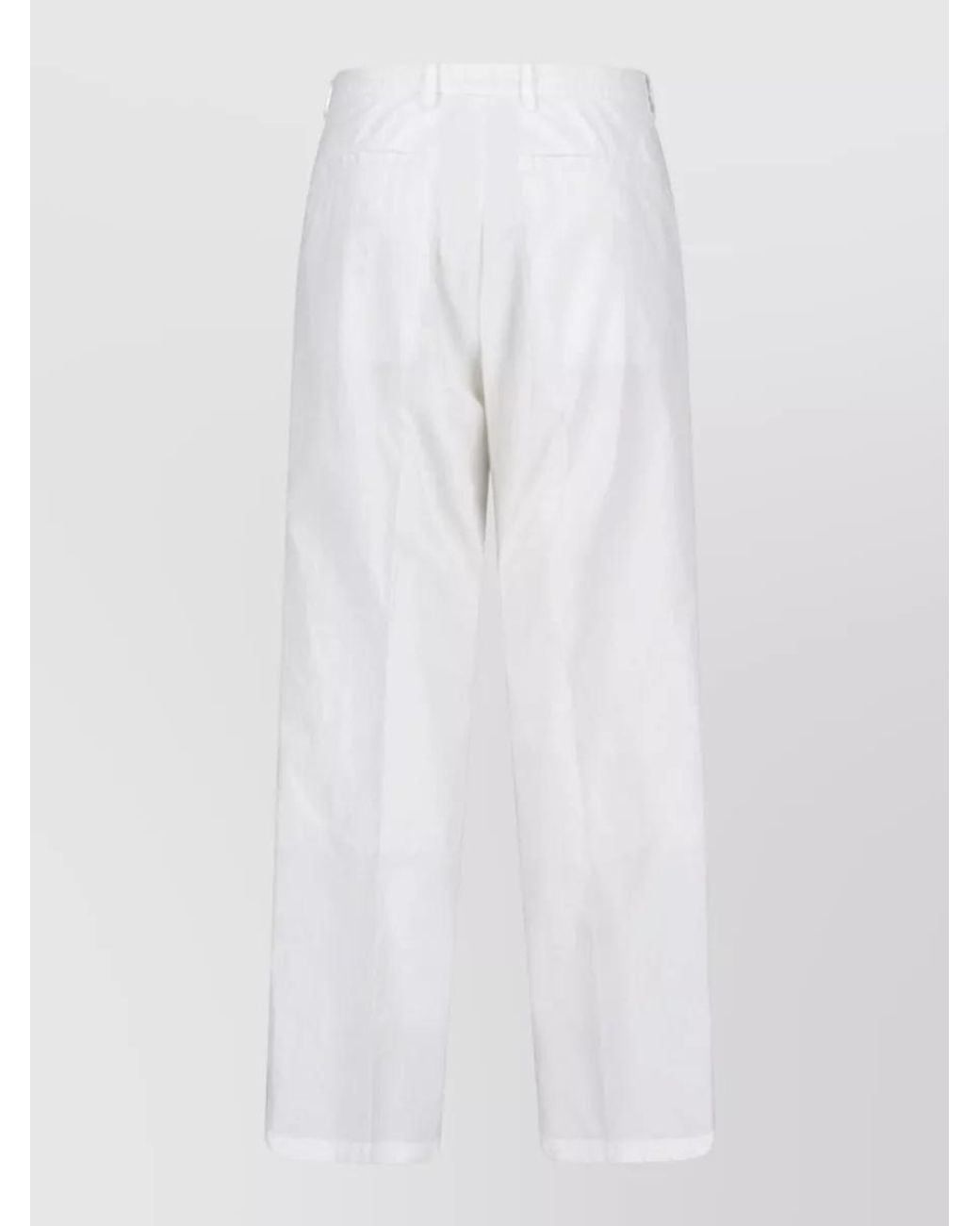 Auralee White Straight-Leg Tailored Shorts for men