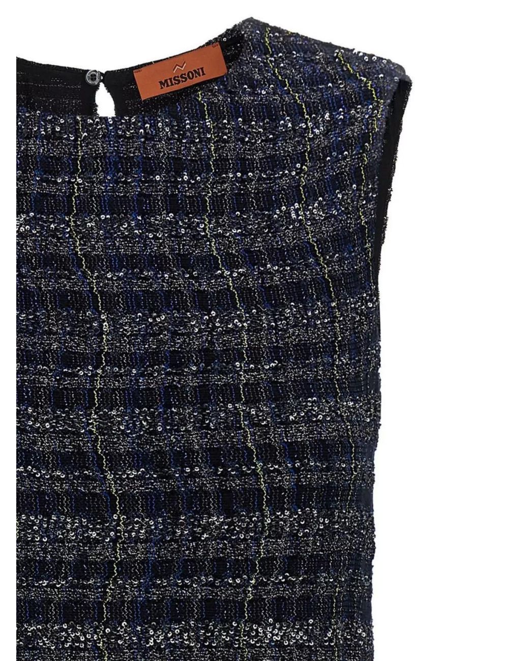 Missoni Black Check Pattern Dress