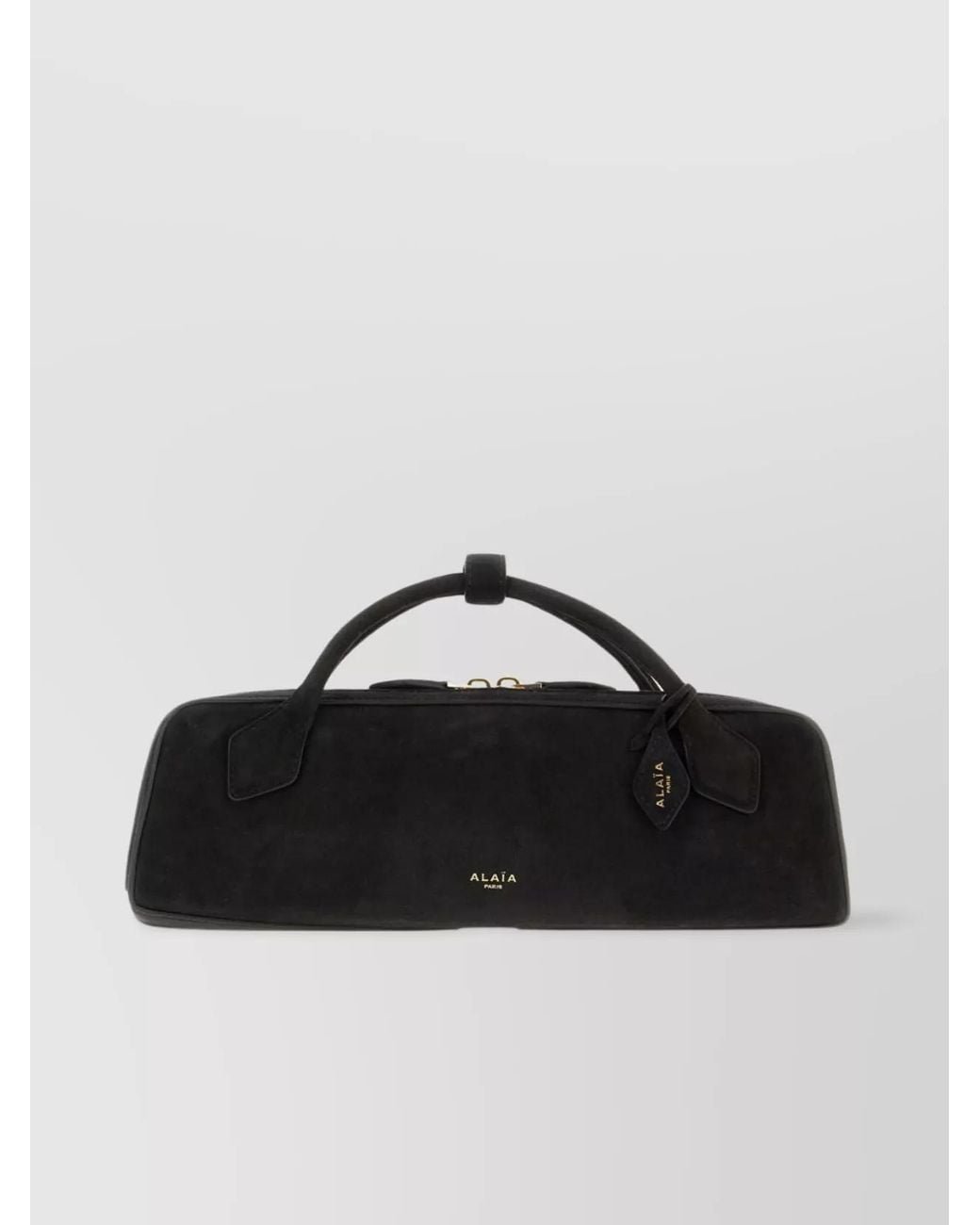Alaïa Black Leather Clutch Bag