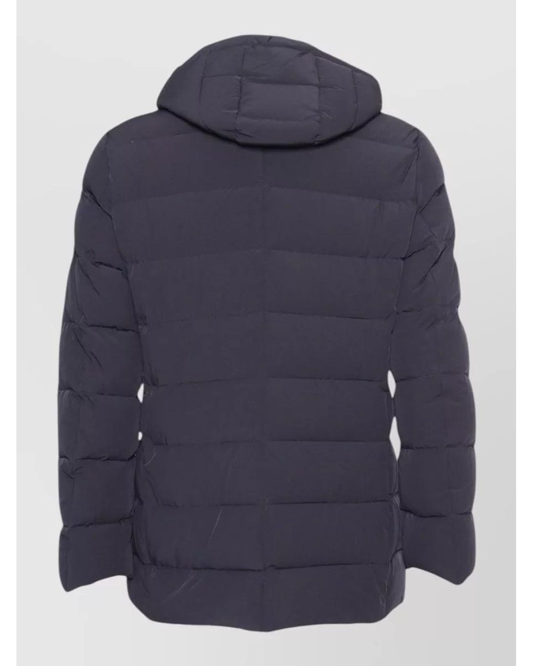 Moorer Blue Down Puffer Coat for men