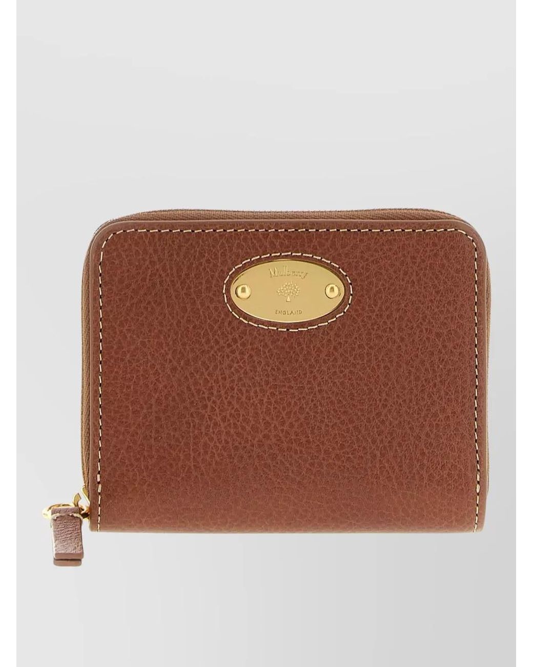 Mulberry Brown Leather Zip Around Wallet