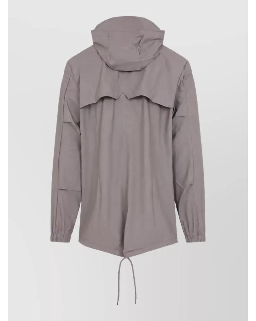 Rains Gray Waterproof Fishtail Raincoat for men