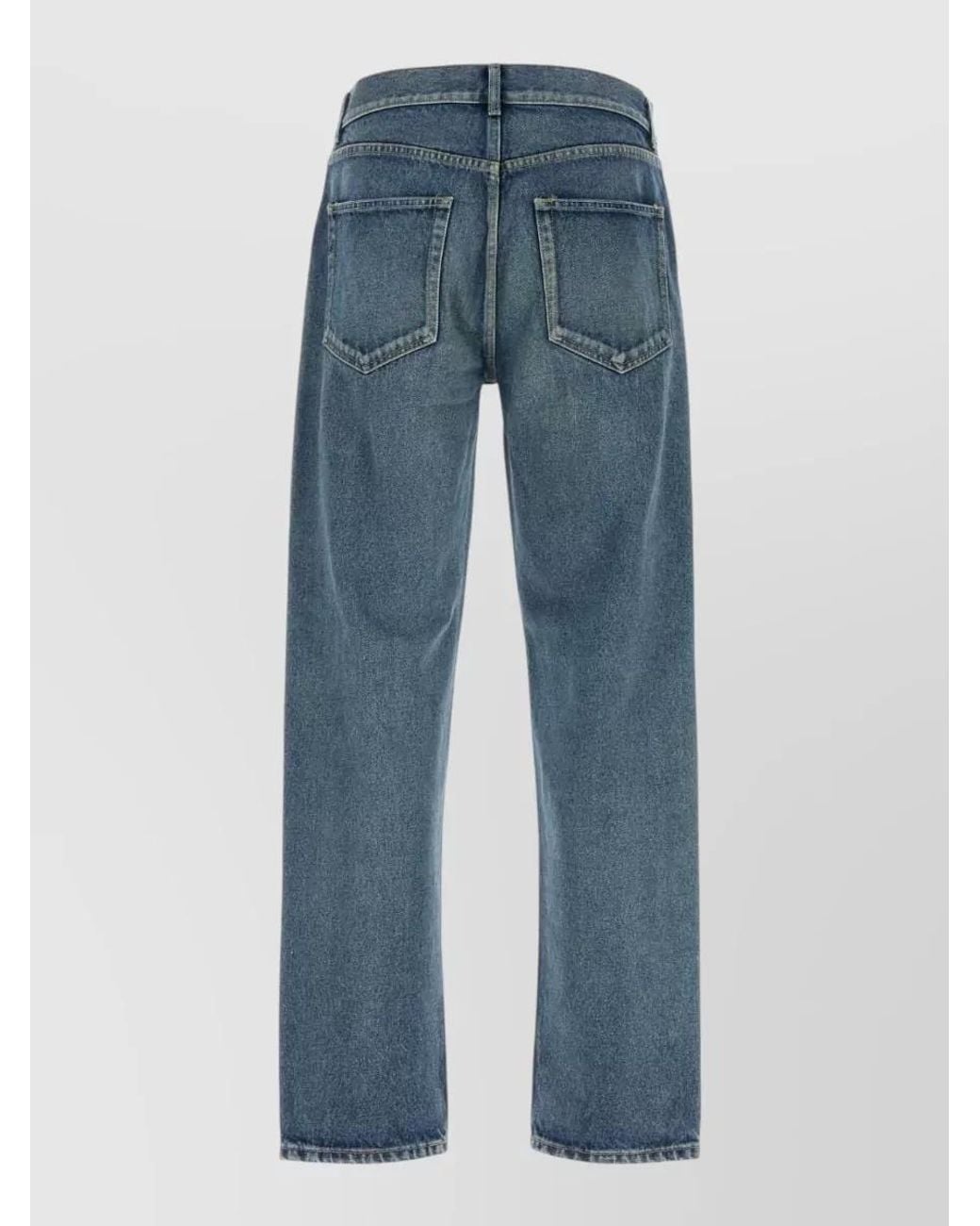 The Row Blue Denim Straight-Leg Jeans for men