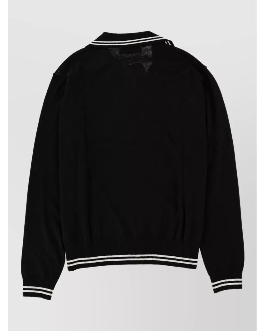 Vivienne Westwood Black Cashmere Polo Shirt for men