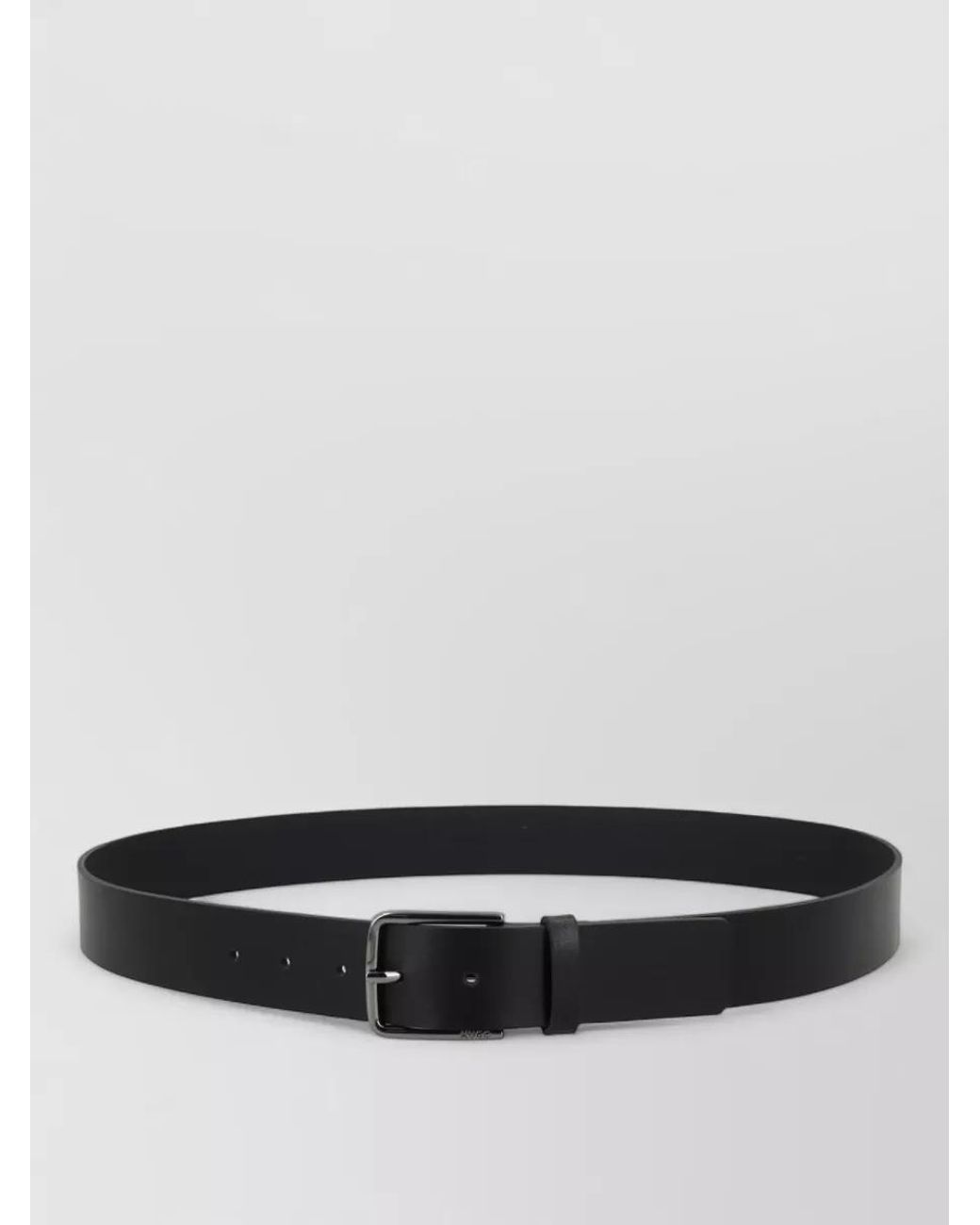 HUGO White Leather Belt for men