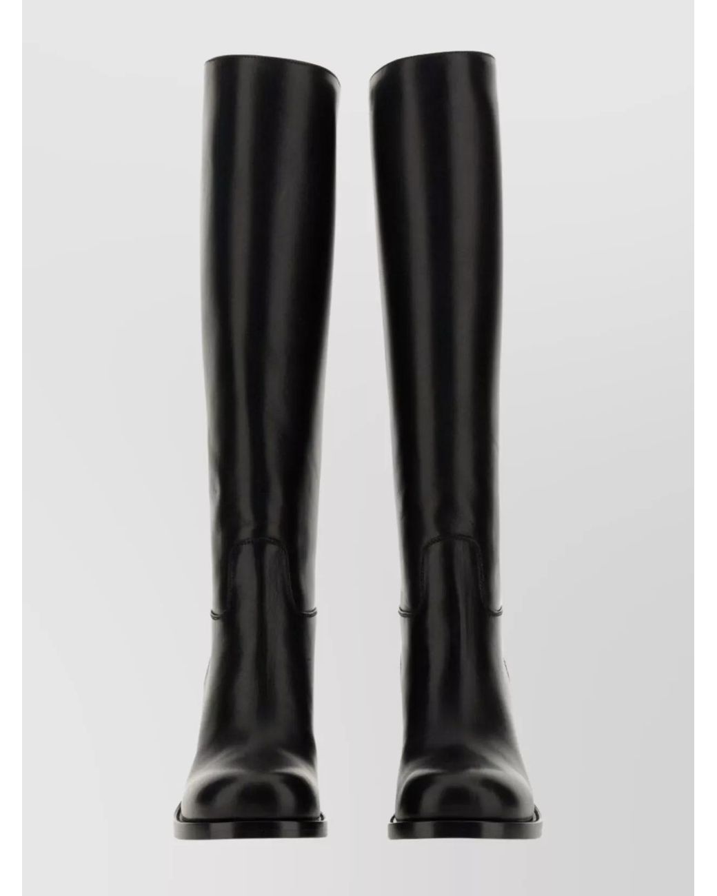 Bottega Veneta Black Leather Horse Boots