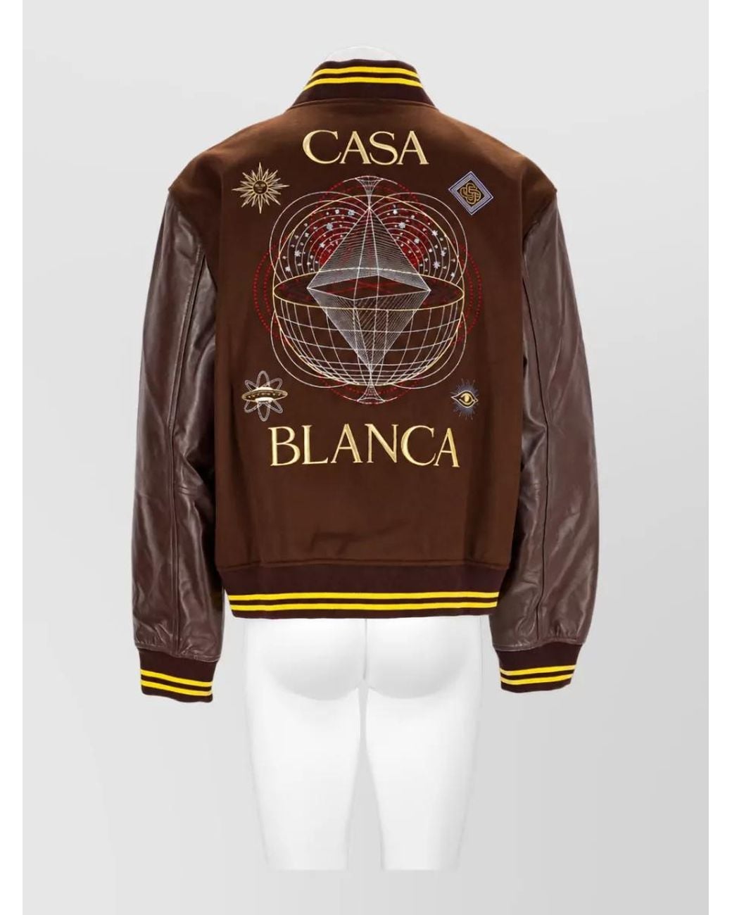 Casablanca Brown Single-Breasted Coat for men