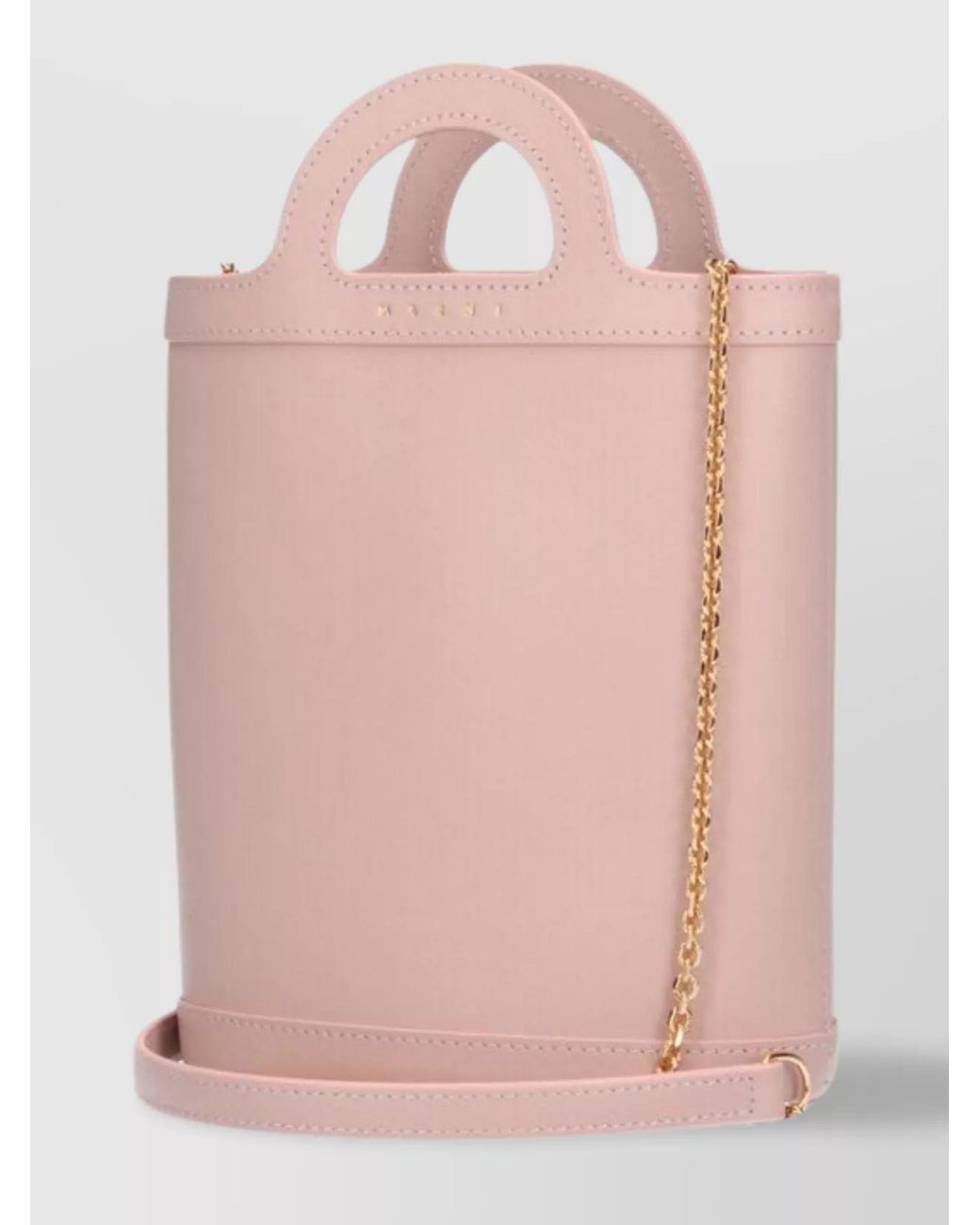 Marni Pink Tropicalia Calf Leather Bucket Bag