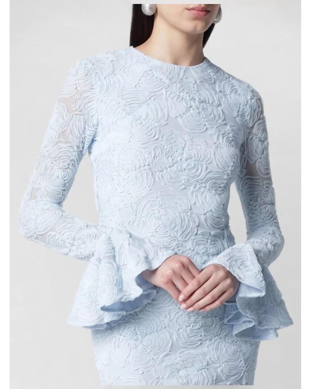 ROTATE BIRGER CHRISTENSEN Blue Mini Dress