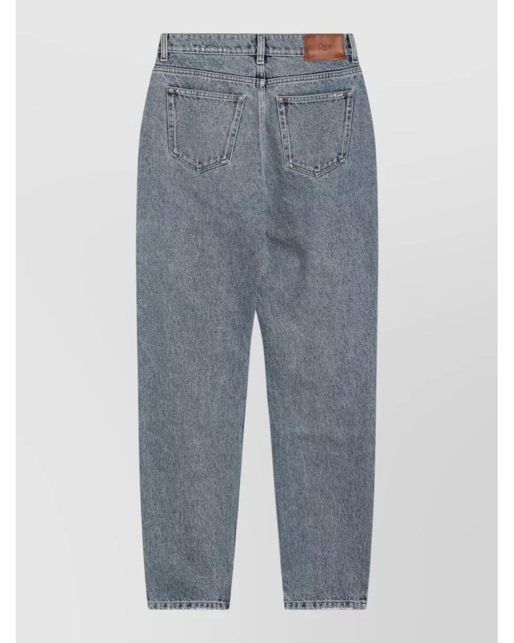 Chloé Blue Denim High-Rise Tapered Jeans