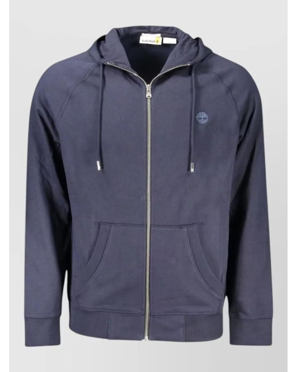 Timberland Blue Cotton Hooded Jacket for men