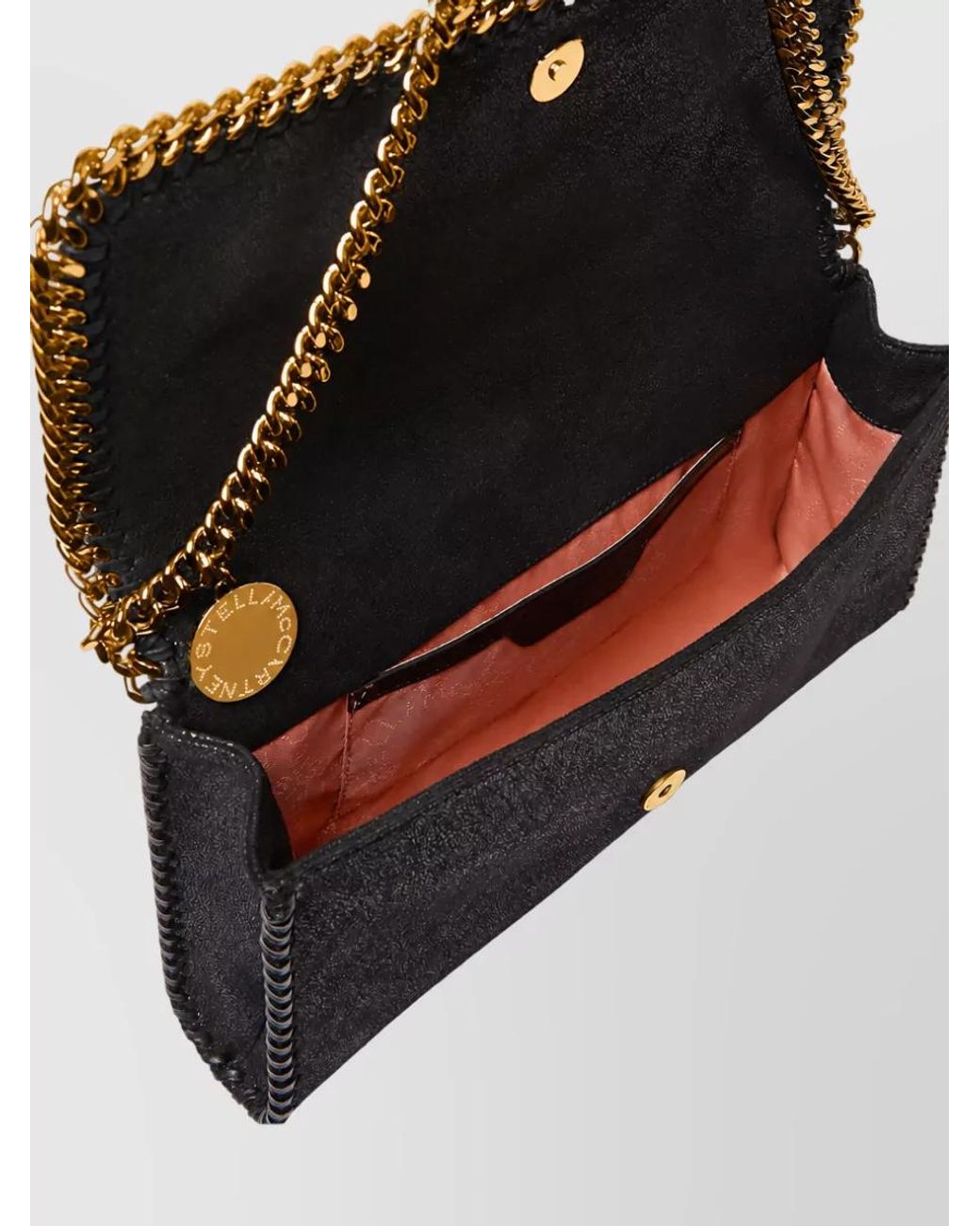 Stella McCartney Black Falabella Clutch Bag