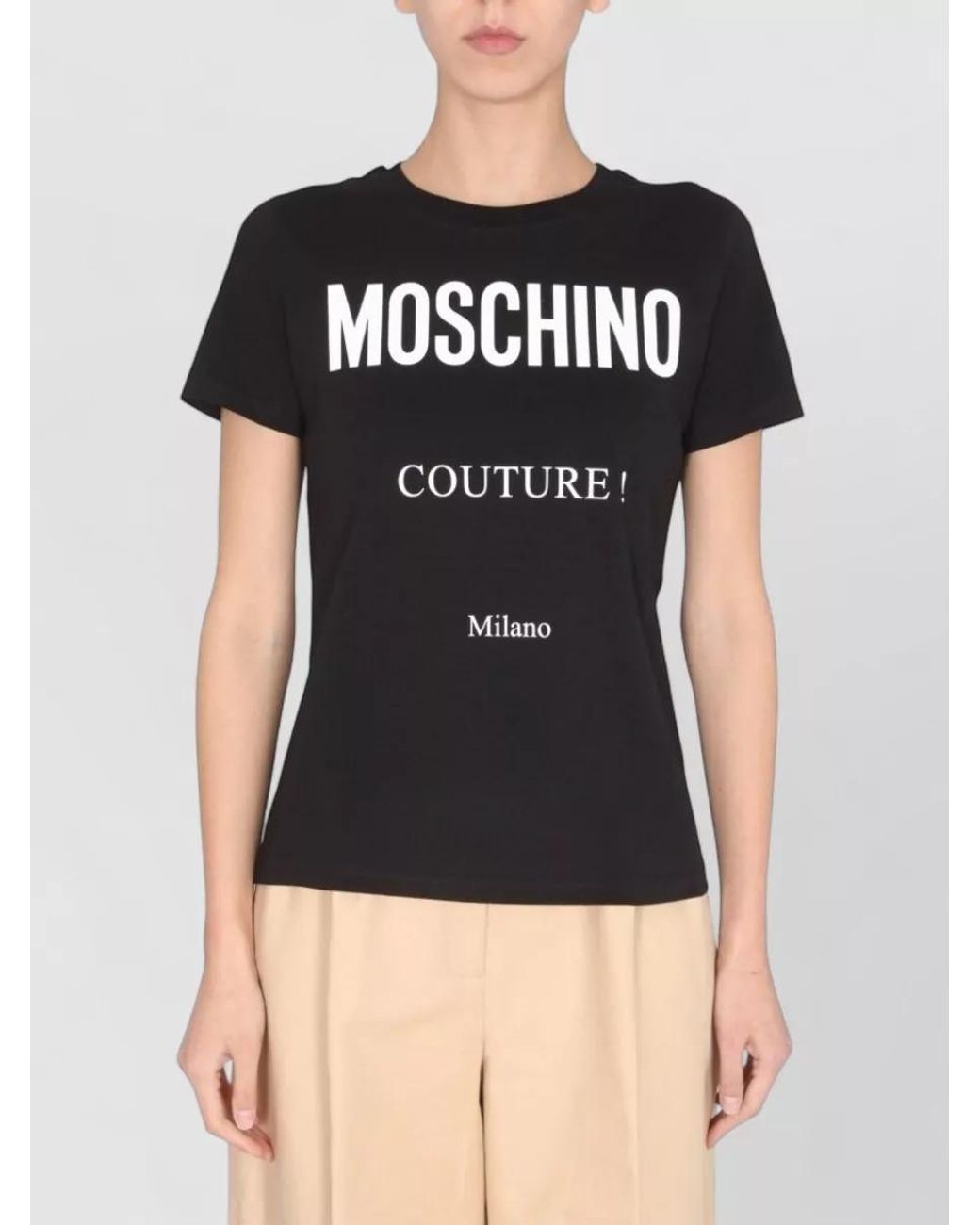 Moschino Black Logo Print T-Shirt