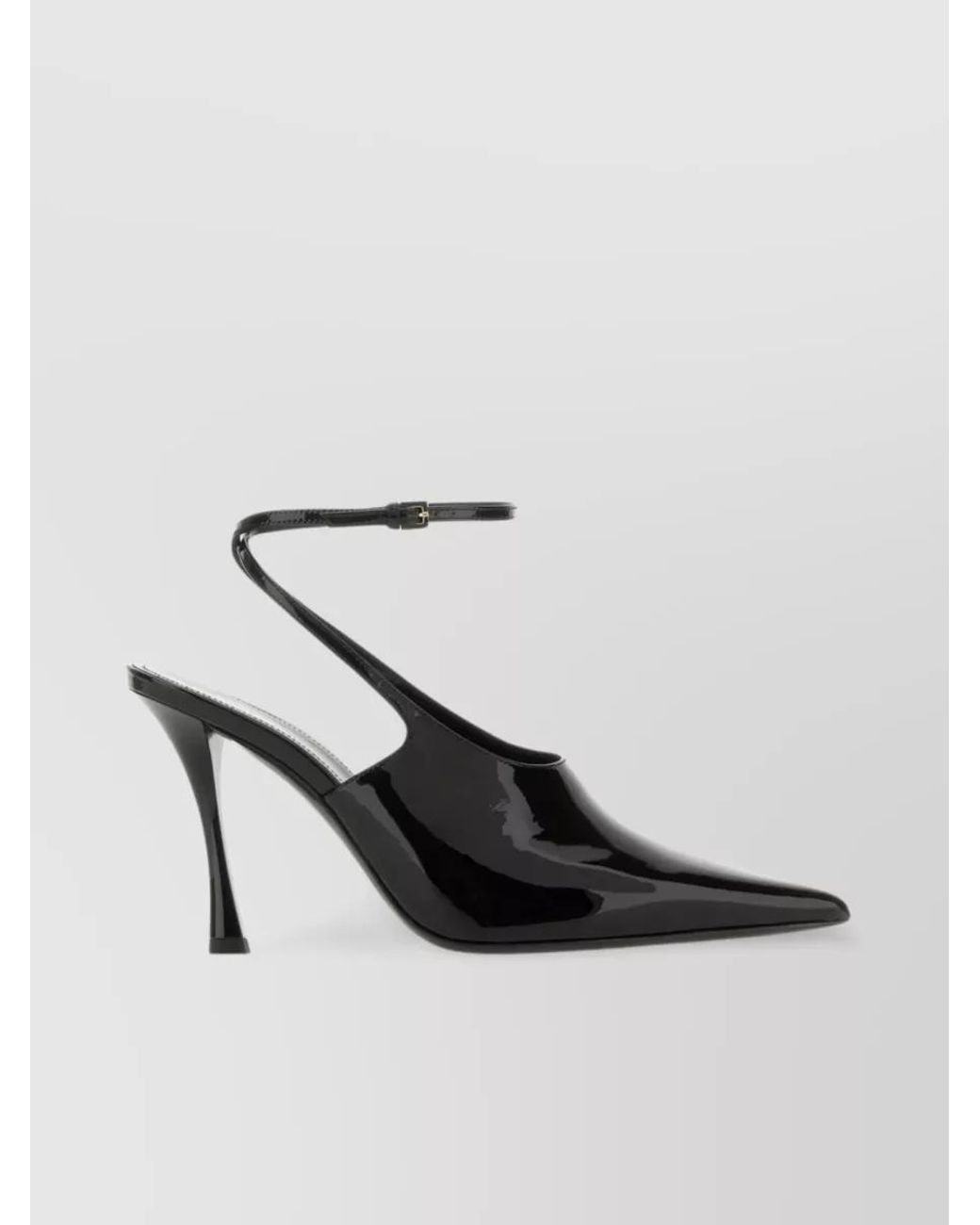 Givenchy White Patent Leather Slingback Pumps