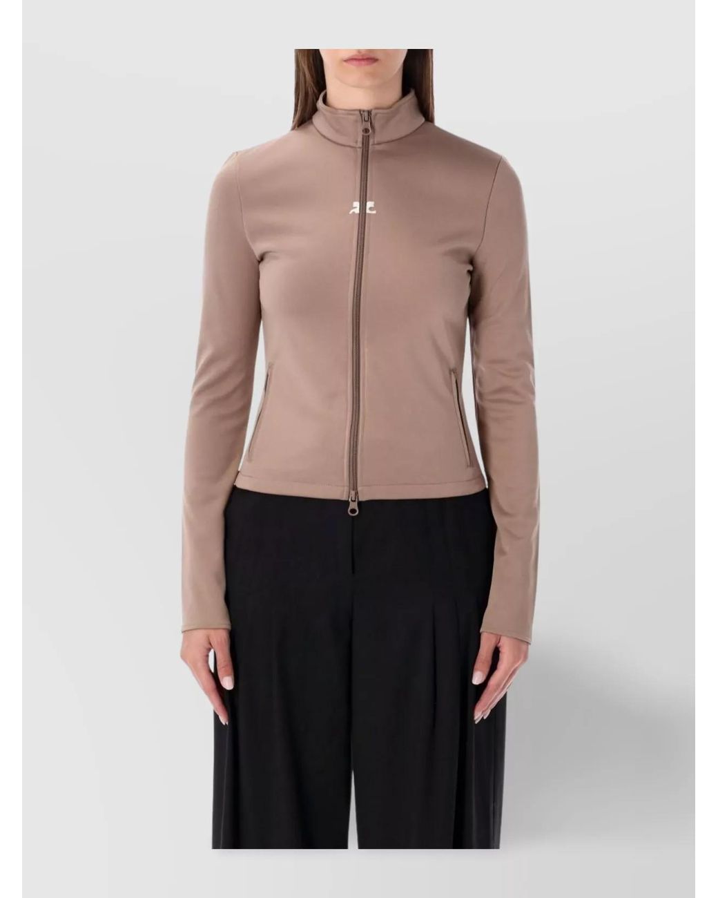 Courreges Multicolor High-Neck Slim-Fit Jacket