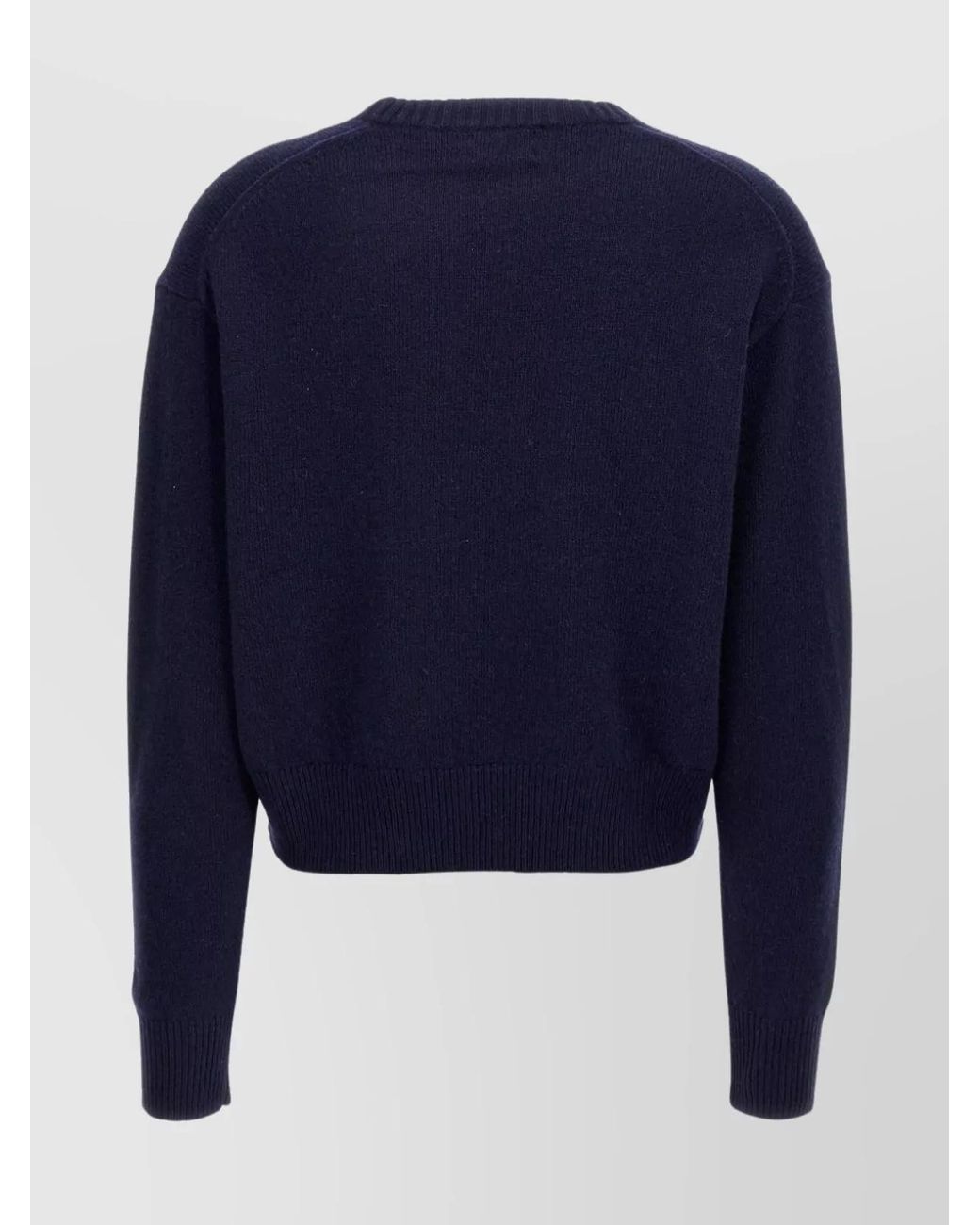 Polo Ralph Lauren Blue Cashmere-Blend Crew-Neck Long-Sleeve Jumper