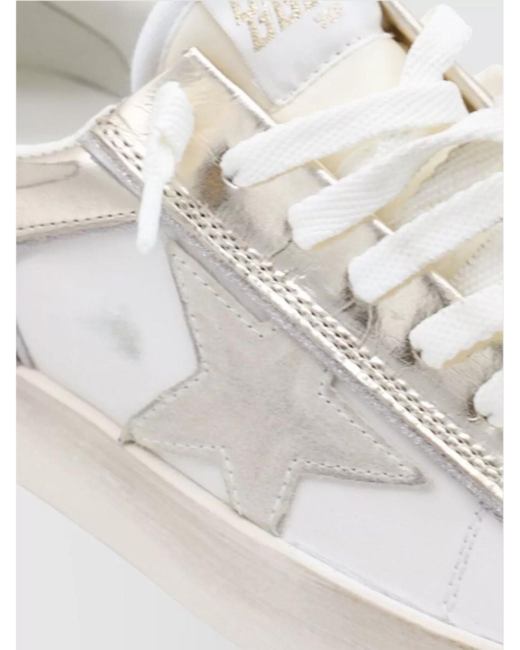 Golden Goose Deluxe Brand White Leather Low-Top Sneakers