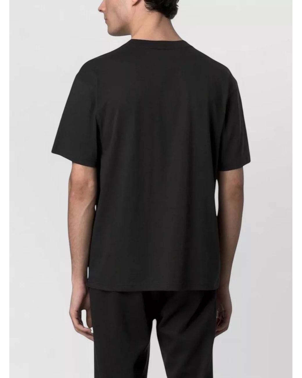 K-Way Black Cotton Jersey Loose-Fit T-Shirt for men