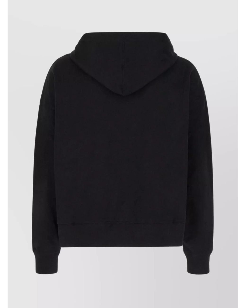Palm Angels Black Cotton Logo-Embroidered Hoodie for men