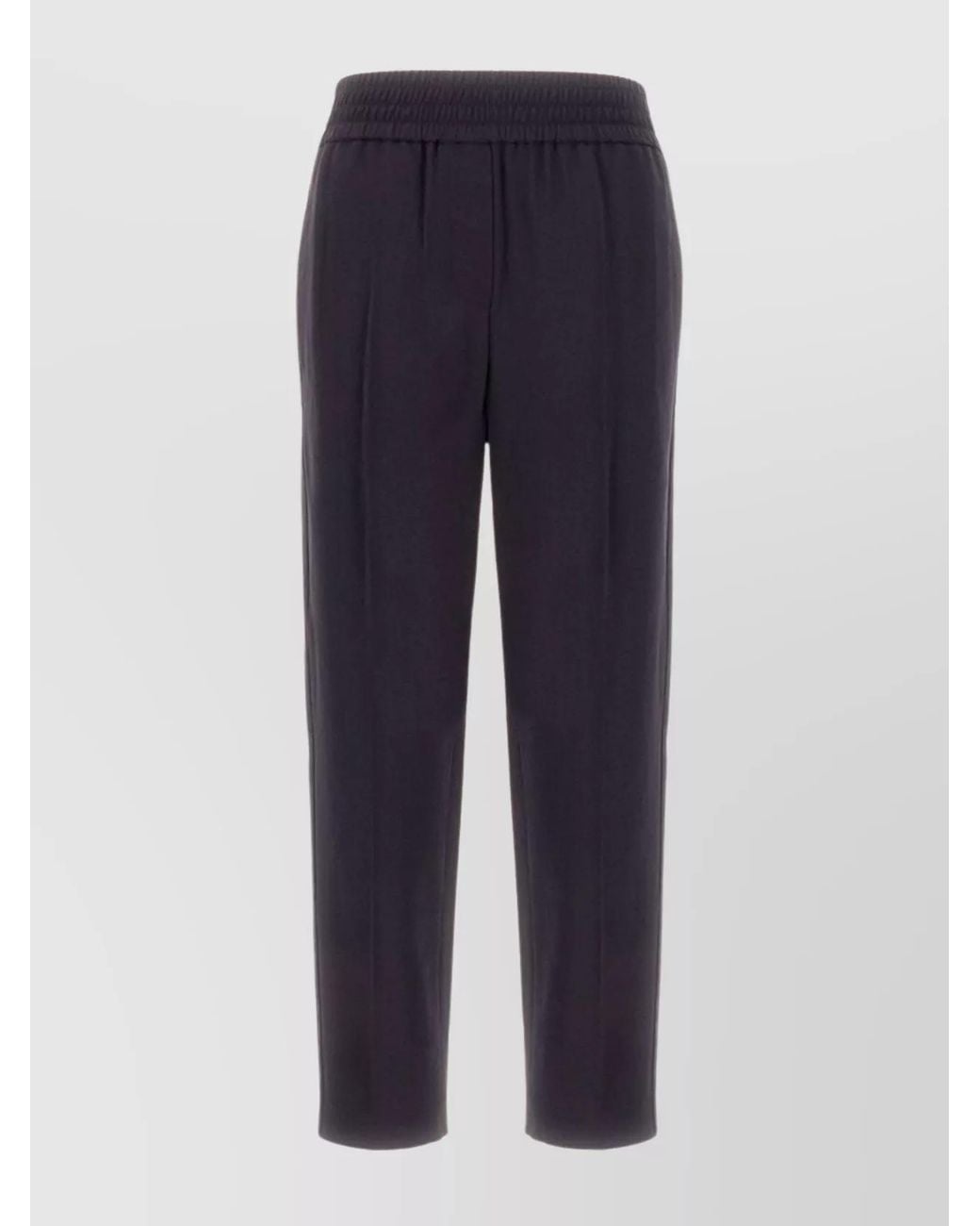 Brunello Cucinelli Blue Mid-Rise Pleated Tailored Trousers