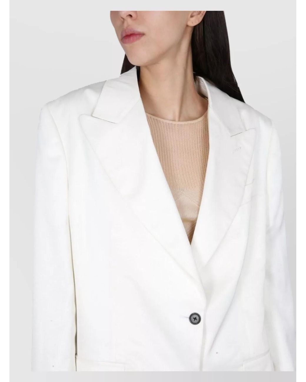 Tom Ford White Boyfriend Blazer
