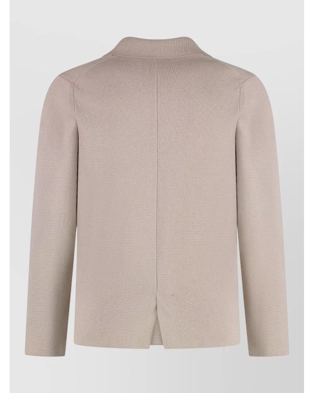 Drumohr Natural Cotton Knitted Double-Breasted Blazer for men