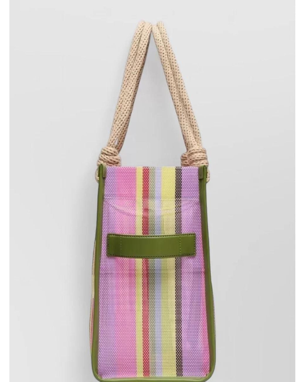 Marc Jacobs Pink The Tote Bag Large Striped Tote Bag
