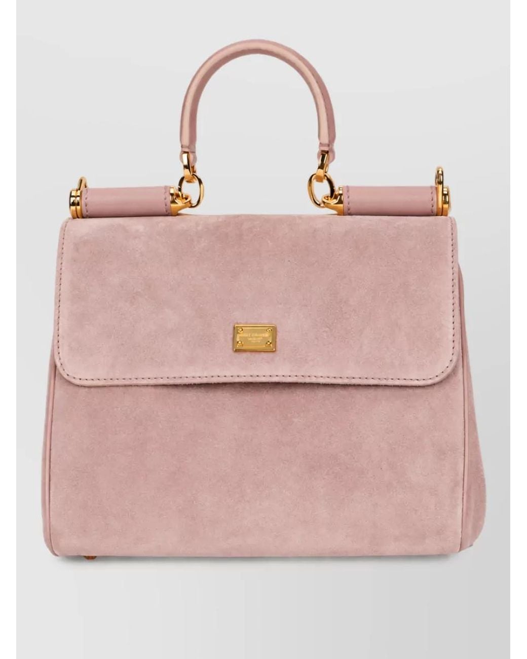 Dolce & Gabbana Pink My Sicily Calfskin Shoulder Bag