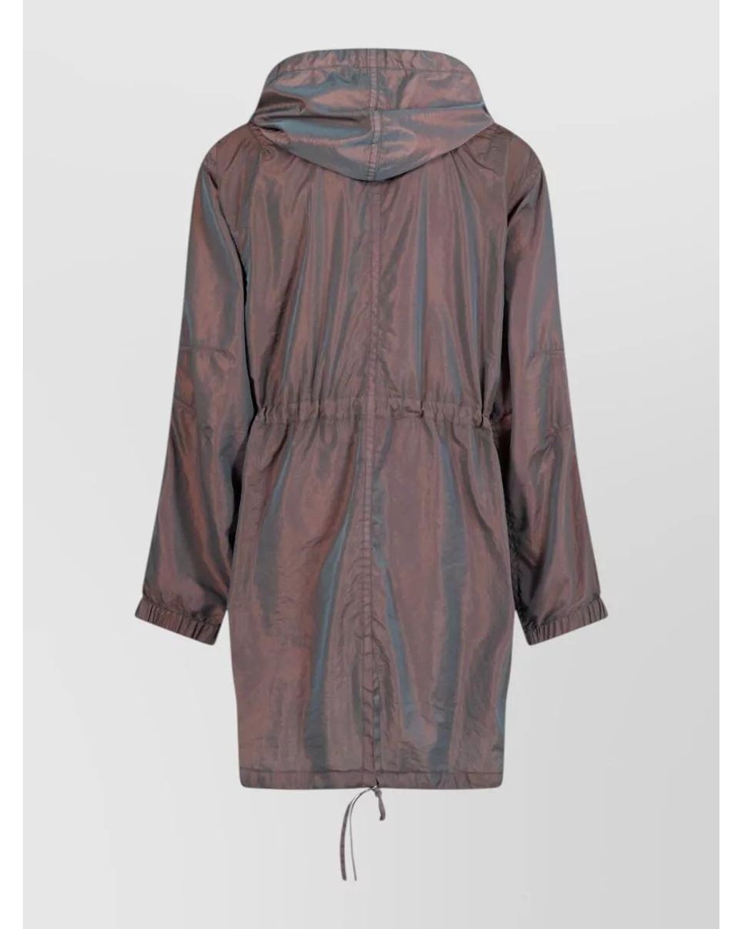 Dries Van Noten Gray Hooded Parka Jacket for men