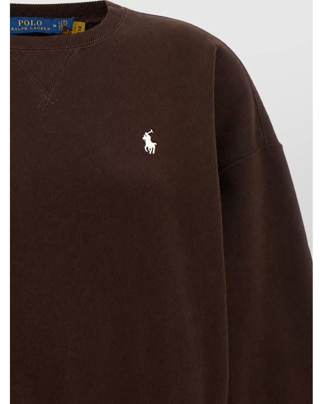 Polo Ralph Lauren Brown Cotton Blend Sweatshirt