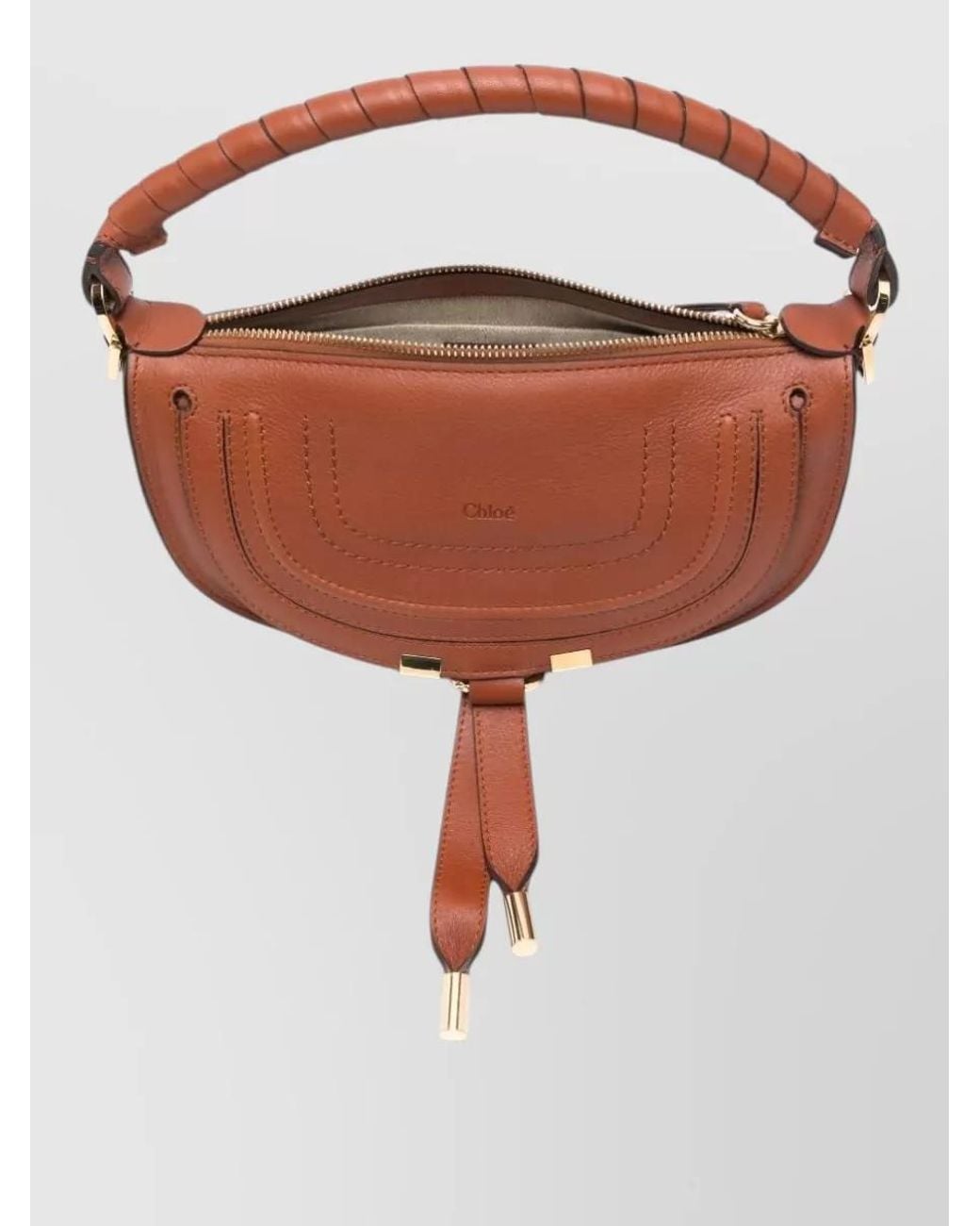 Chloé Pink Marcie Mini Leather Shoulder Bag