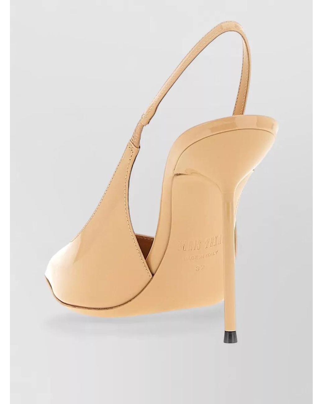 Paris Texas Natural Leather Lidia Slingback Pumps