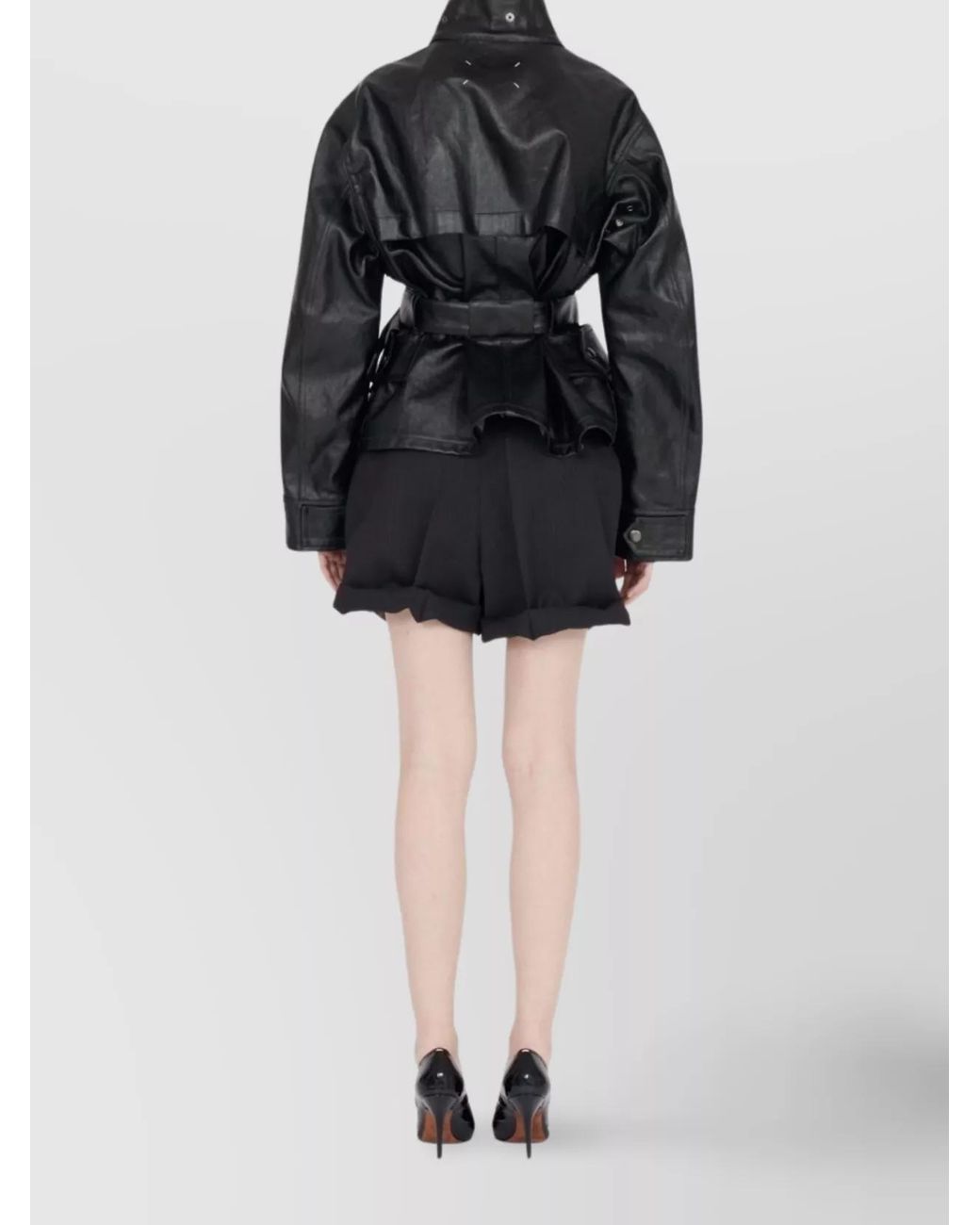 Maison Margiela Black Belted Jacket