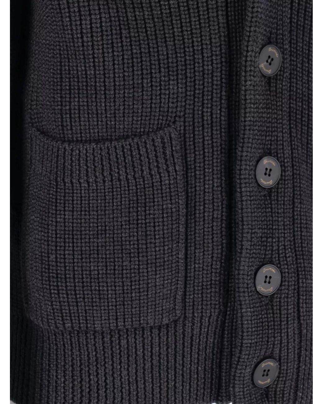 Drumohr Blue Merino Wool Coat for men