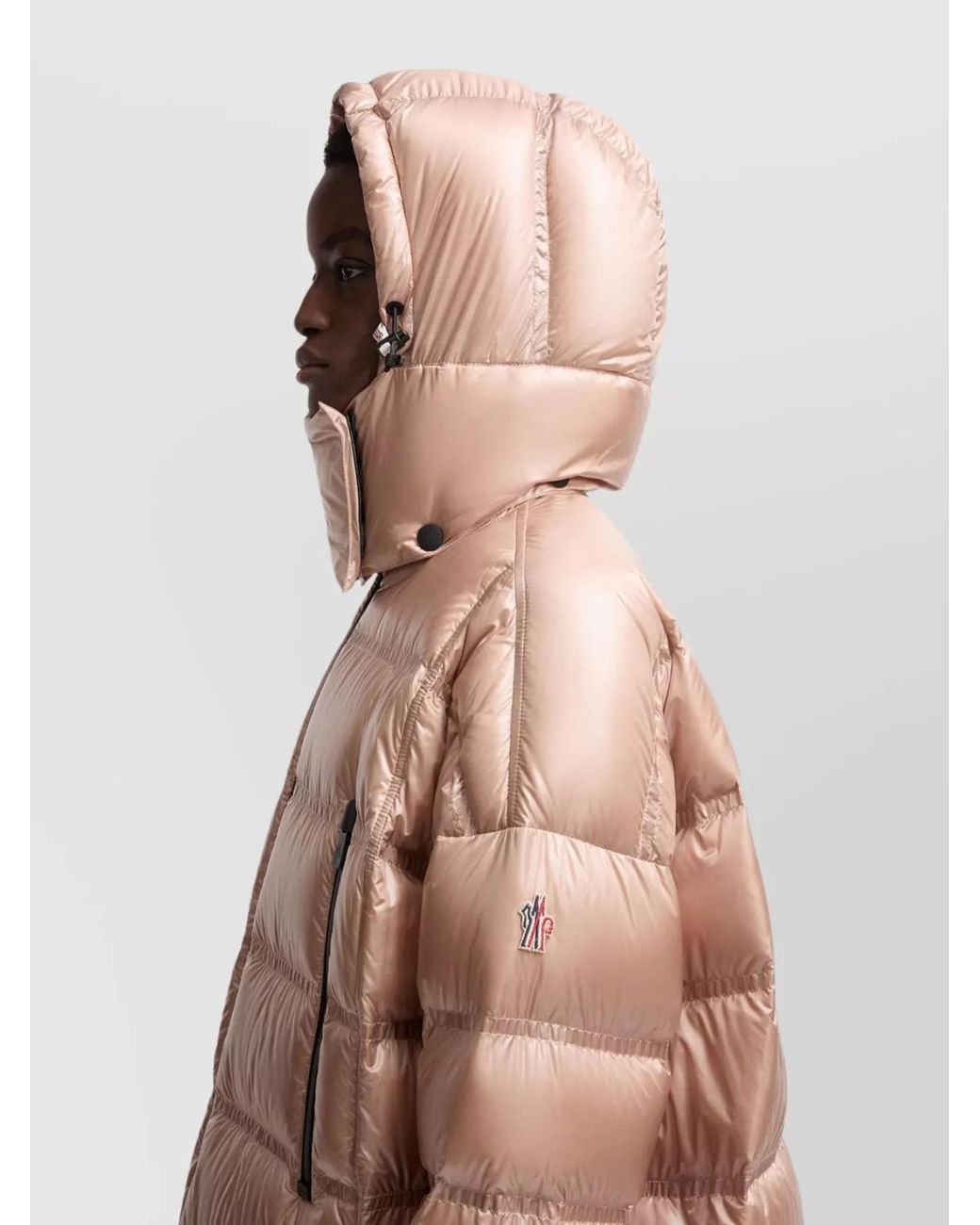 Moncler Natural Long Down Puffer Jacket