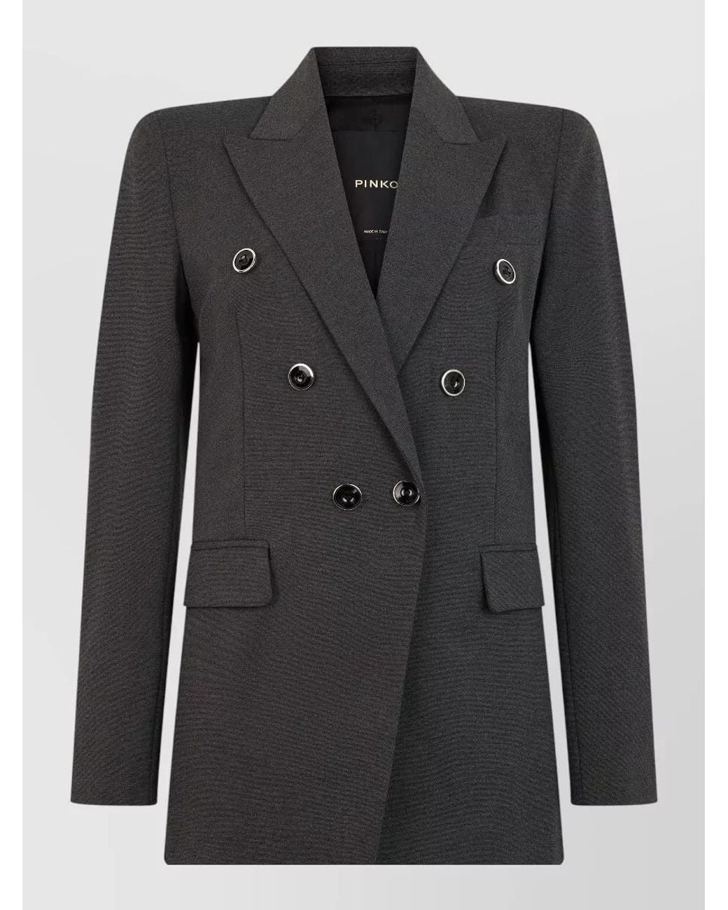 Pinko Black Double-Breasted Suit Jacket