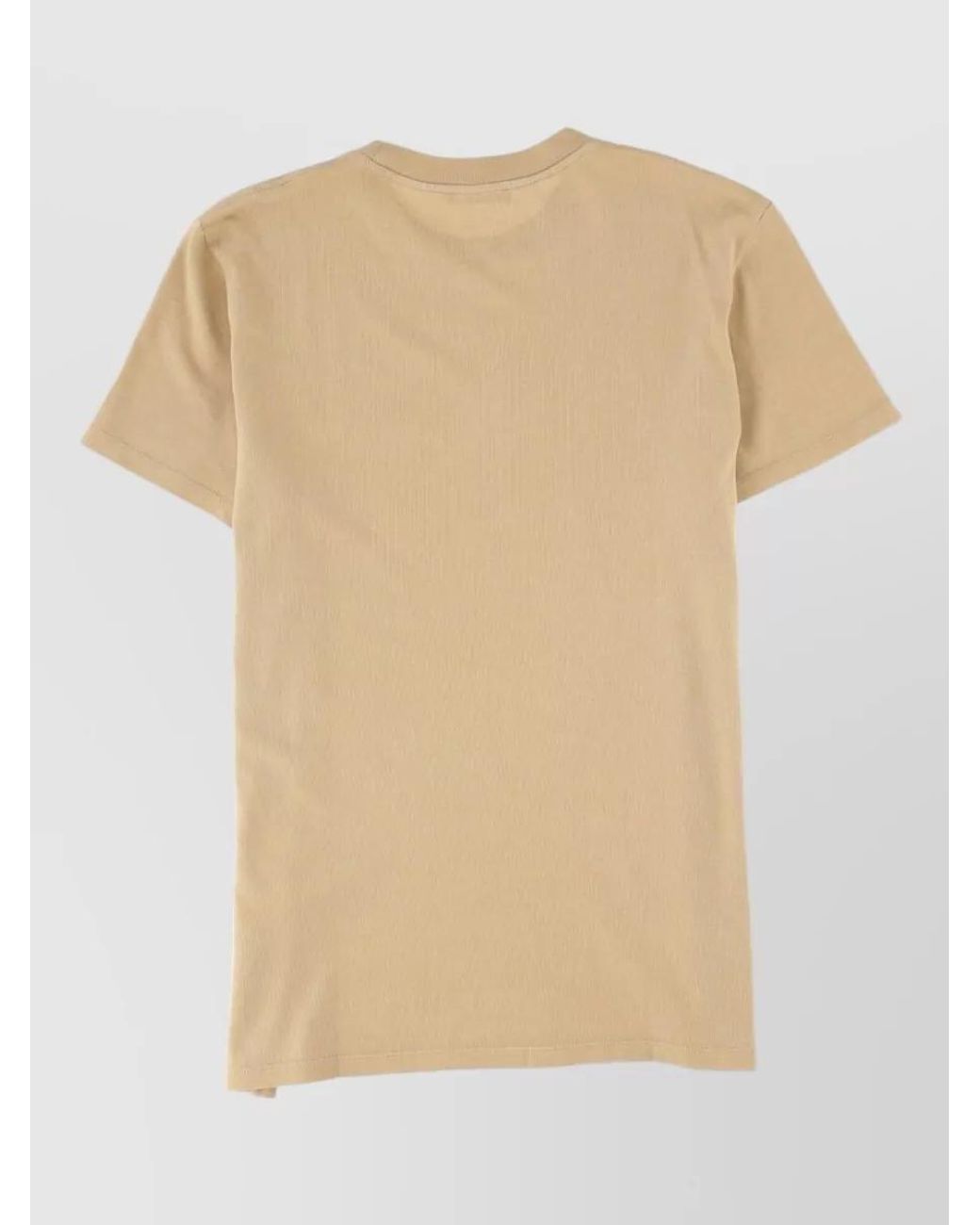 Balmain Natural Cotton Logo T-Shirt for men