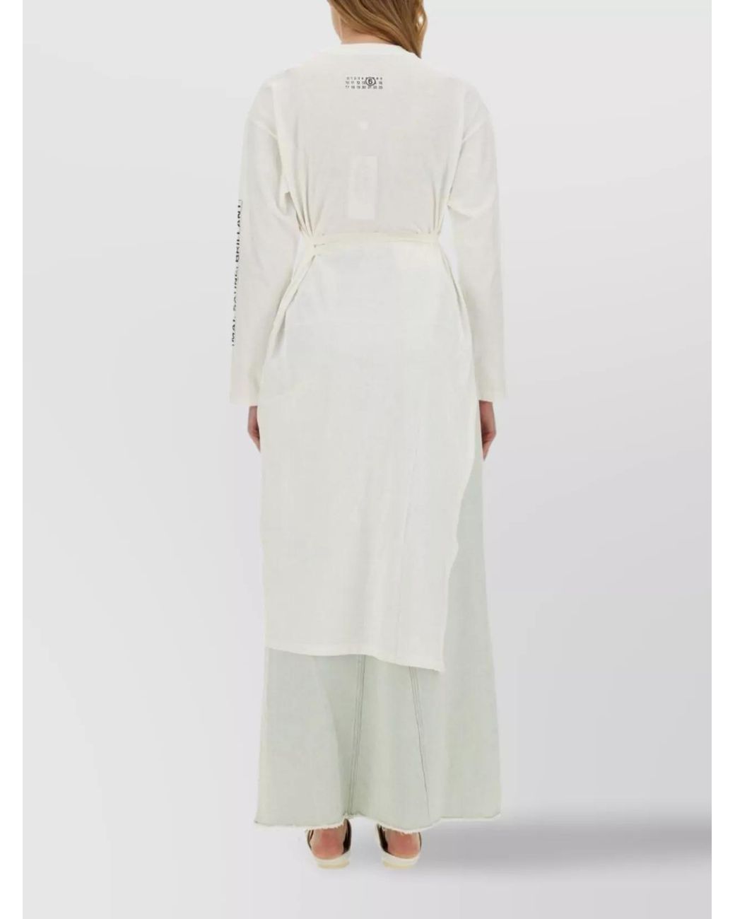 MM6 by Maison Margiela White Cotton T-Shirt