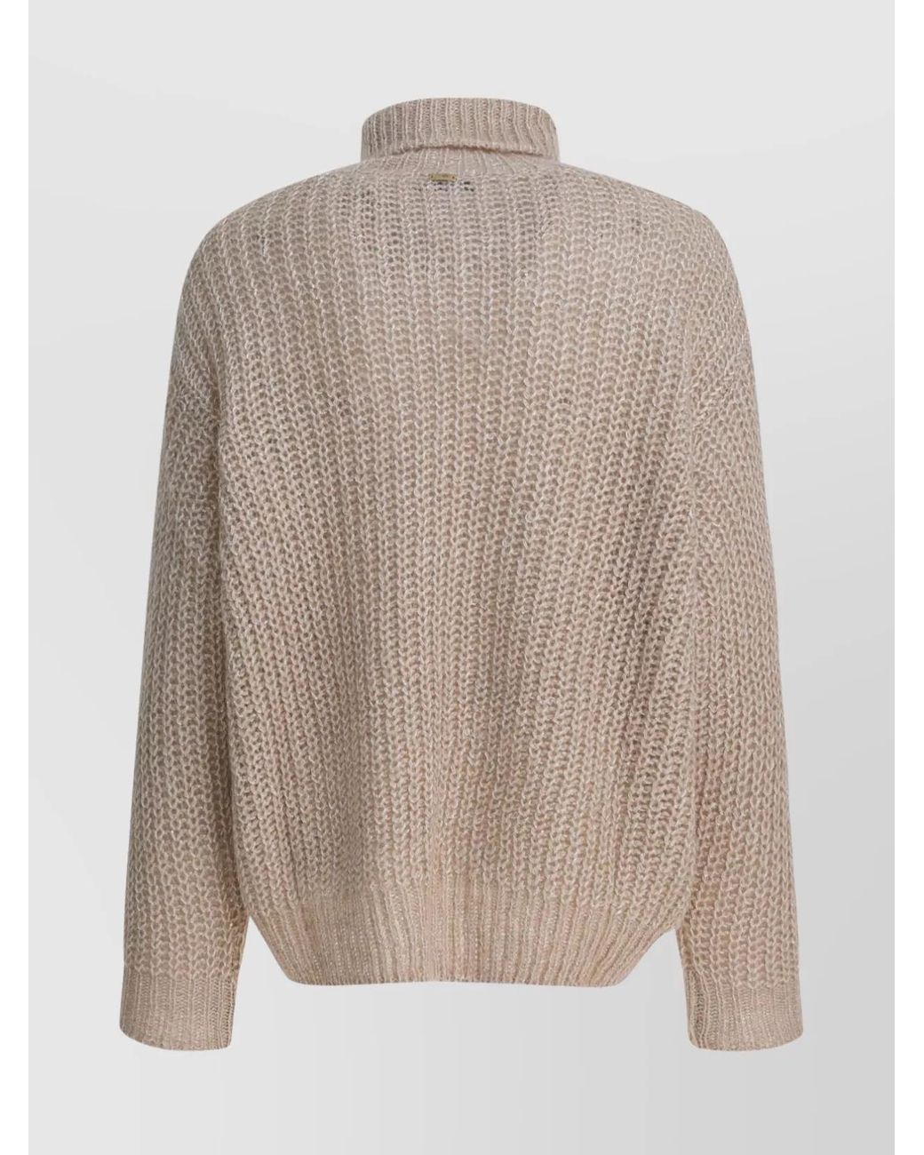 Herno Natural Wool And Alpaca Turtleneck Sweater
