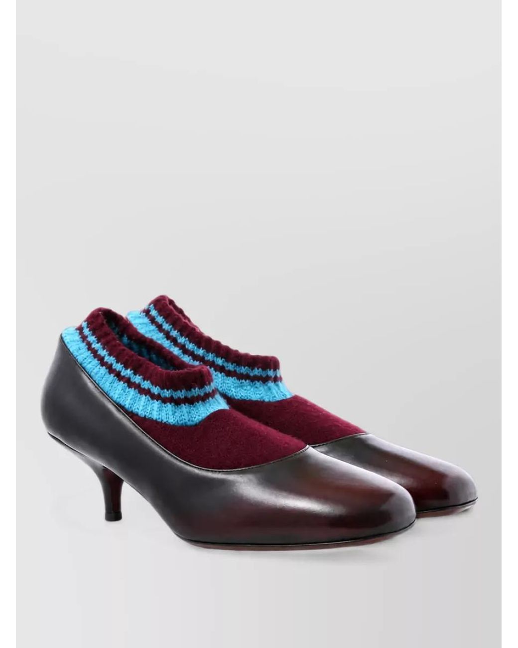 Dries Van Noten Blue Leather Pumps
