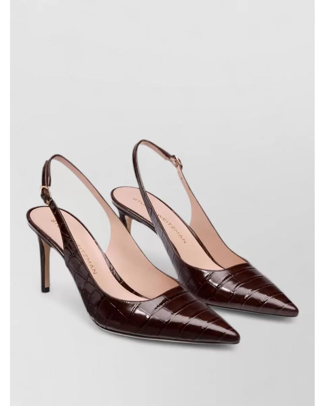 Stuart Weitzman Pink Leather Pumps