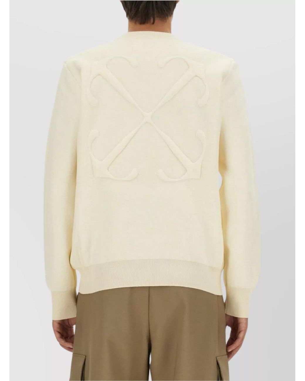 Off-White c/o Virgil Abloh Natural Regular-Fit Cotton Sweatshirt for men