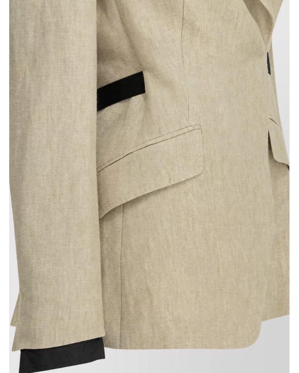 Max Mara Natural Linen Double-Breasted Blazer